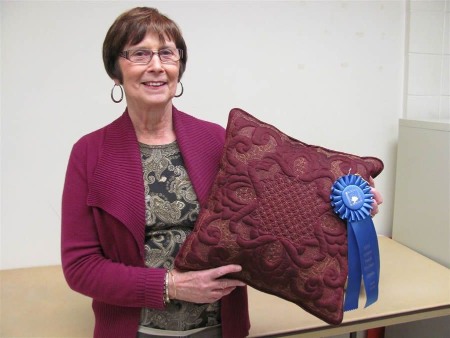 Juliet Granger with her 1st Place award winning pillow