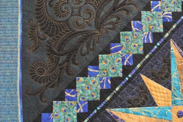 A Splendid Display quilt detail