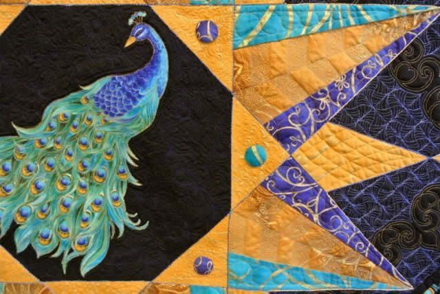 A Splendid Display quilt detail