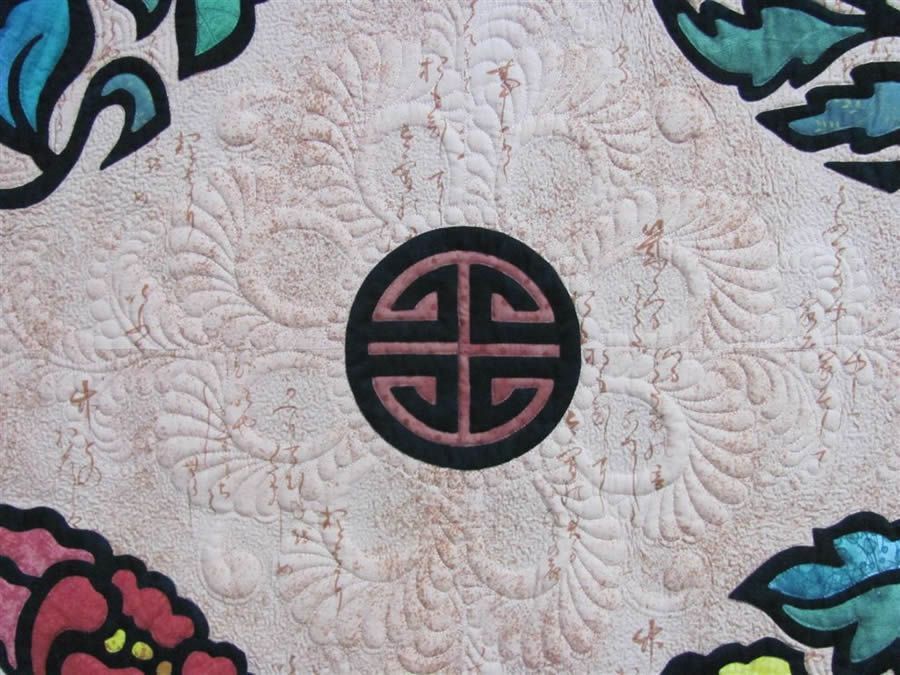 Floral Fantasy quilt detail