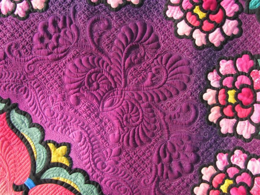 Everlasting Bouquet quilt detail