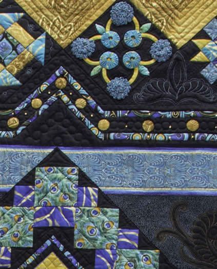 A Splendid Display quilt detail