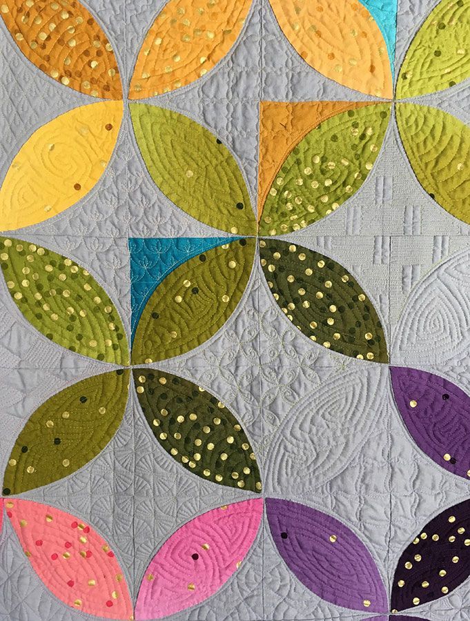 Alternative Grids quilt detail