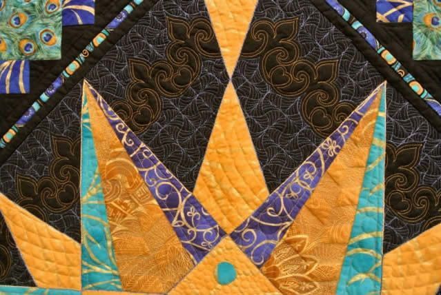 A Splendid Display quilt detail