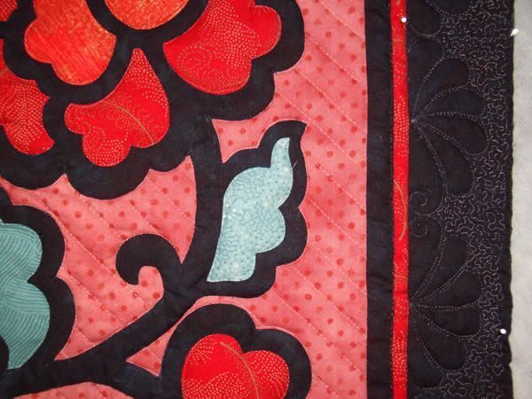 Floral Fantasy quilt detail