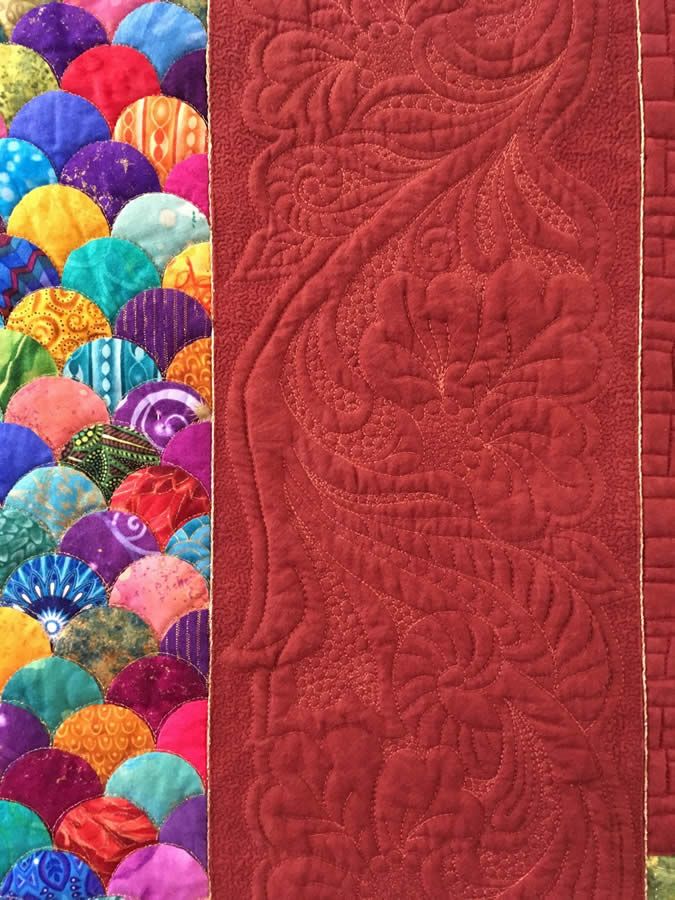 Oh Be Joyful! quilt detail